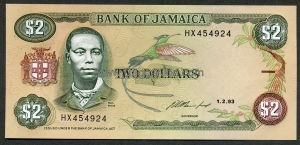 Jamaican Two Dollar Note